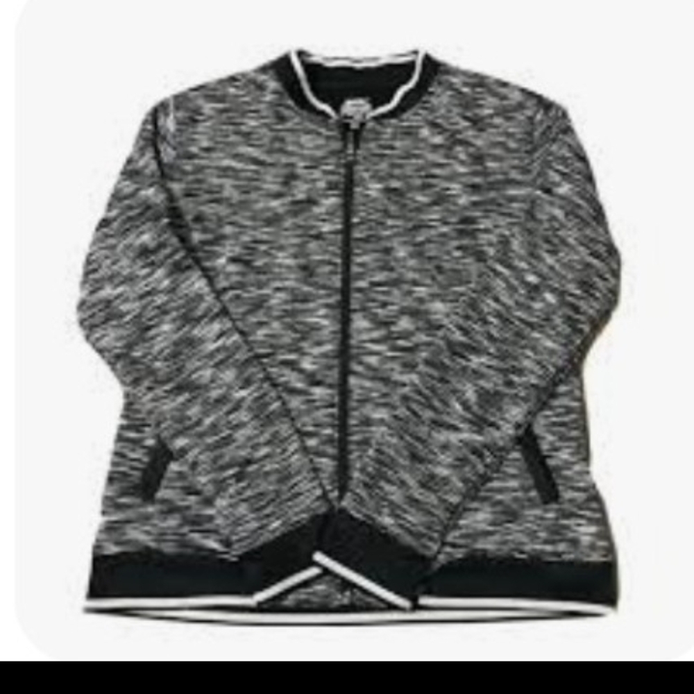 Slazenger Heather Black & Gray Zip Up Golf Jacket with 2 Front Pockets.